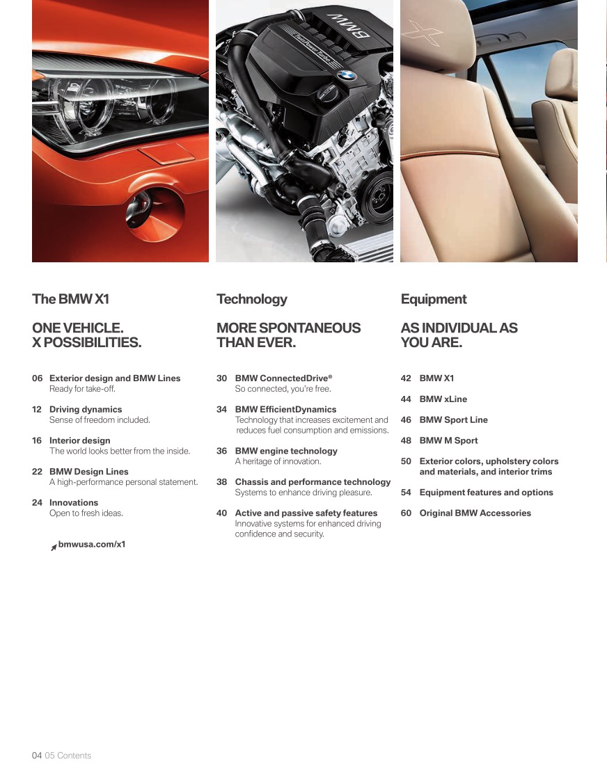 2015 BMW X1 Brochure Page 62